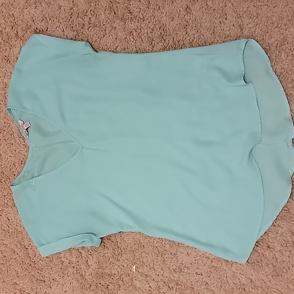 Mint green blouse